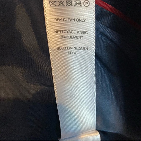 Frame Navy Blue Double Breasted Wool Cashmere Blend Blazer Size XS - Picture 4 of 12